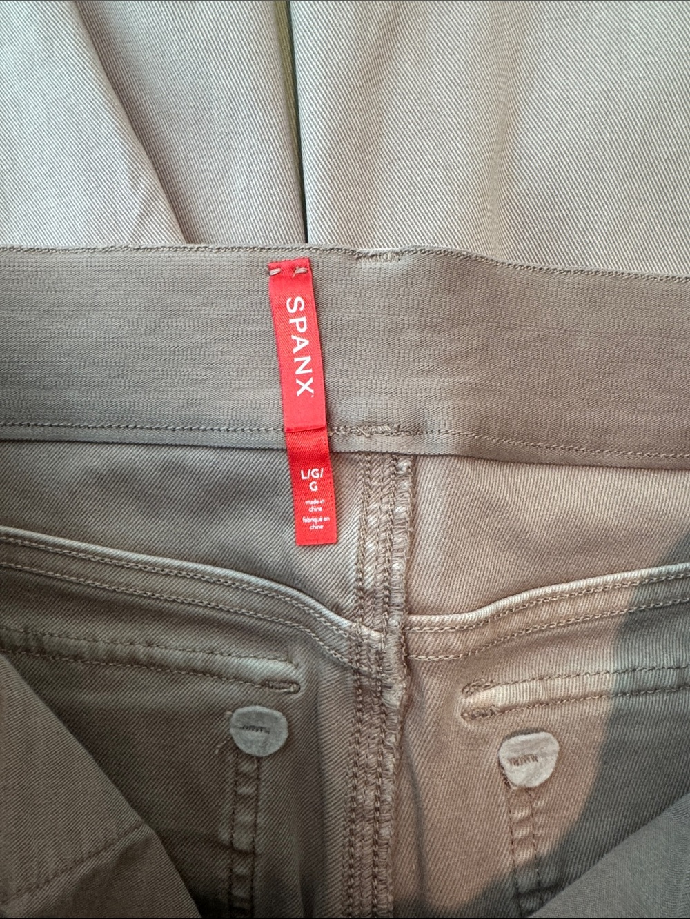 NWOT SPANX Mauve Twill wide leg crop pants - Picture 6 of 6